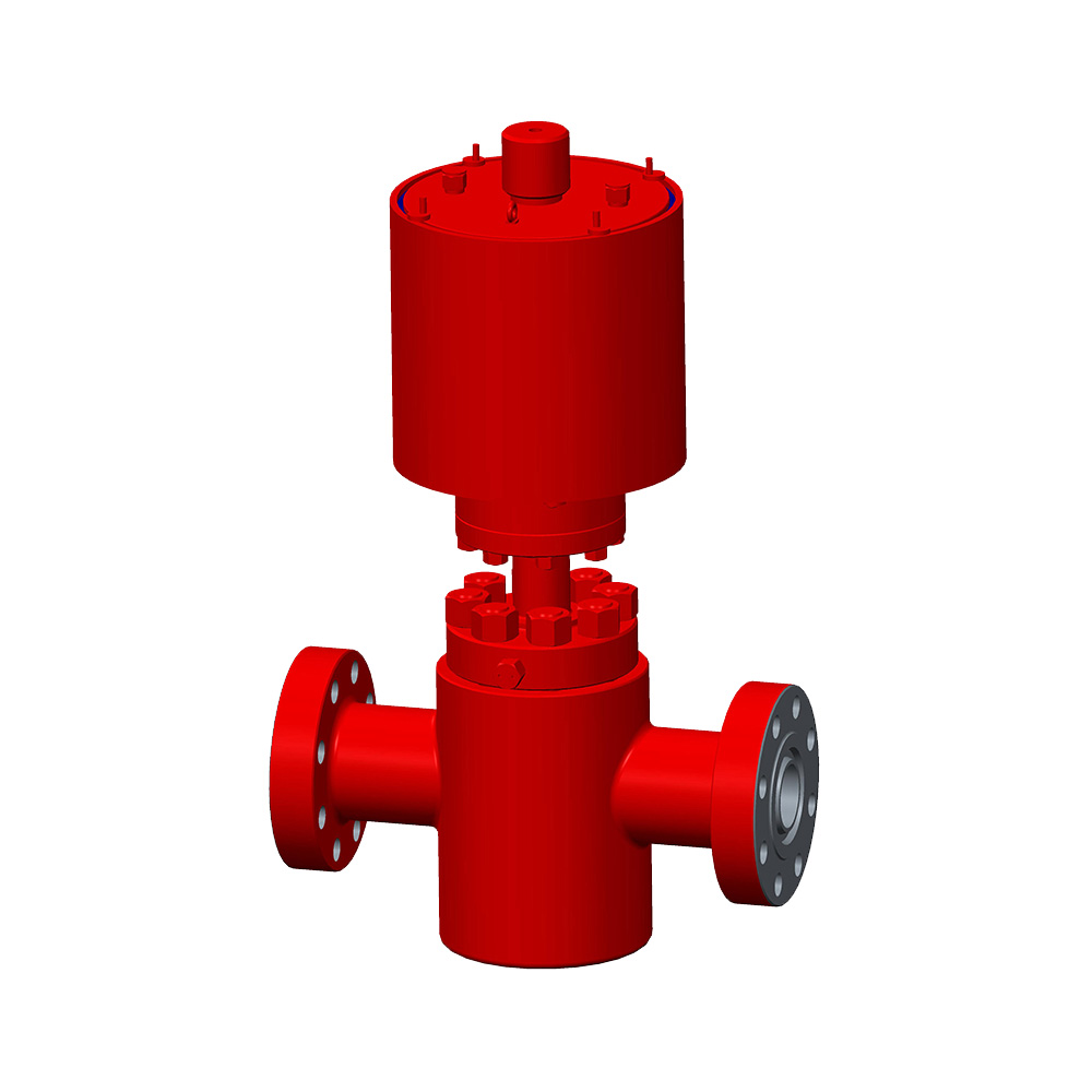 Pneumatic safety gate valve